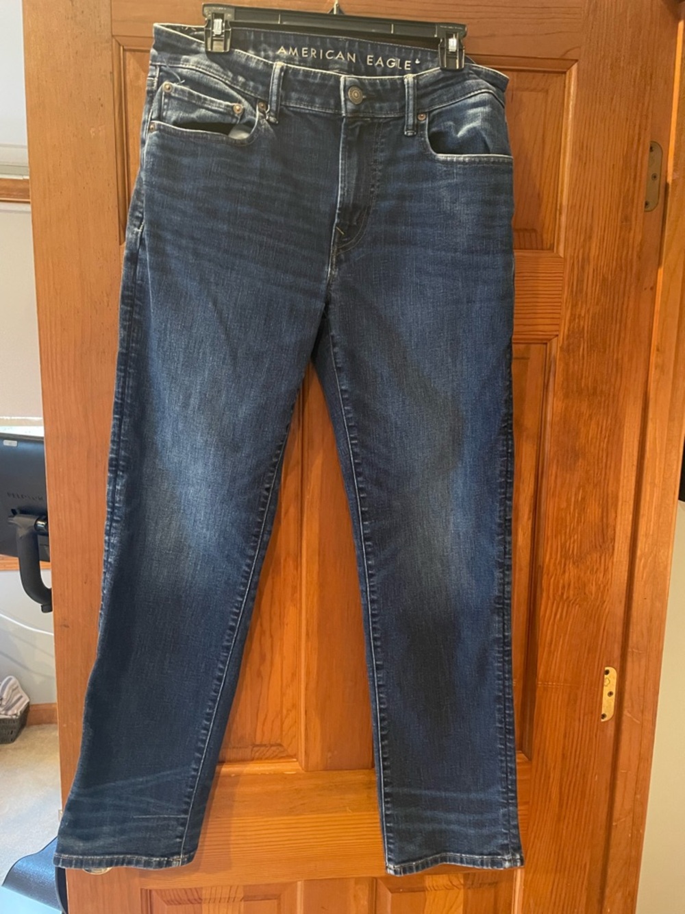 American Eagle Outfitters Men’s Navy Blue Straight Leg Jeans